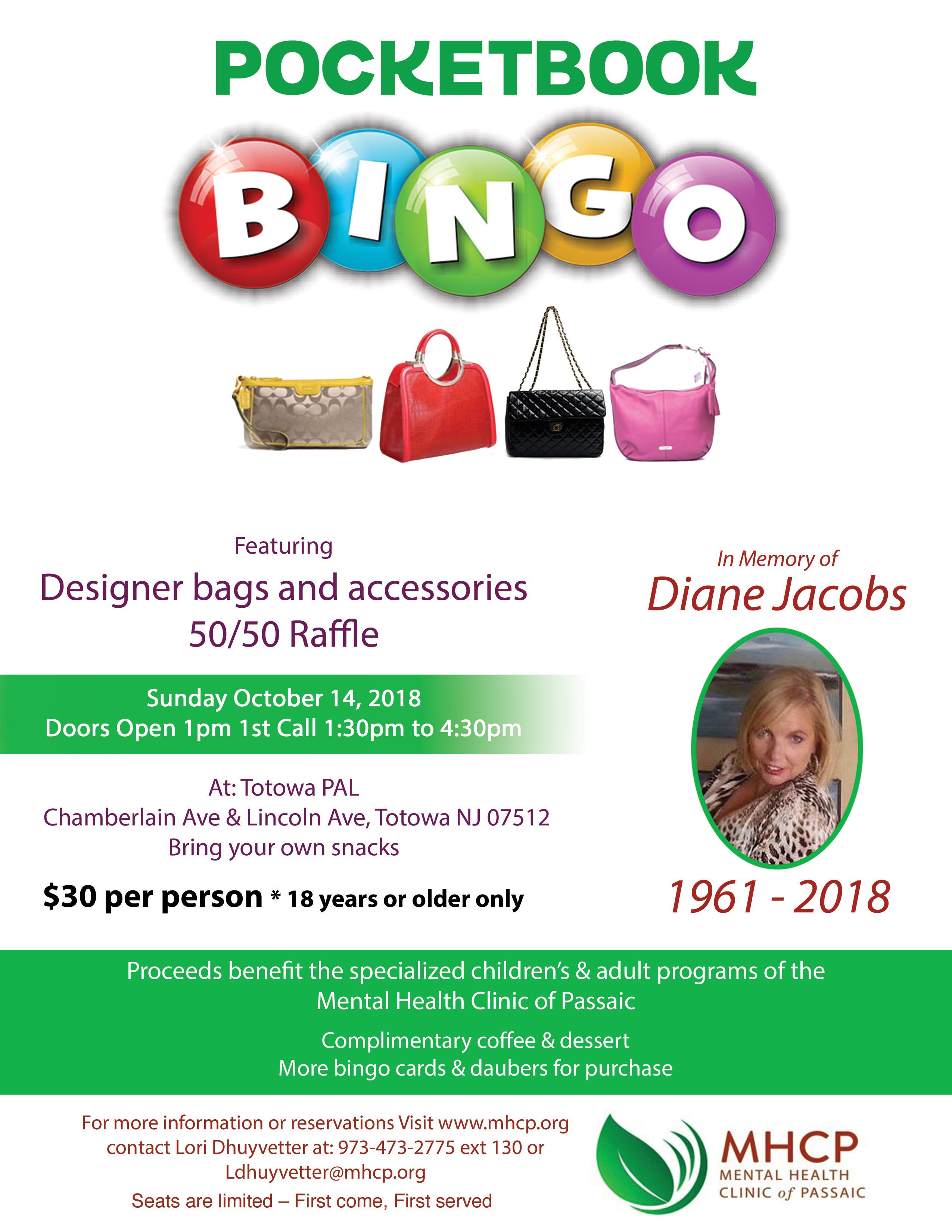 Third Annual Pocketbook Bingo